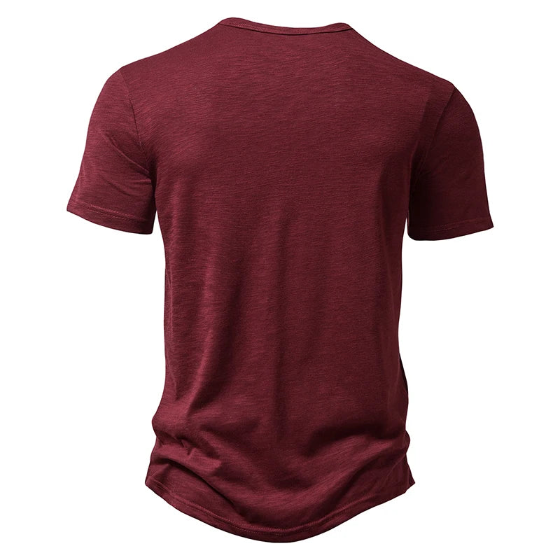 Men's Casual Solid Color Short Sleeve T Shirt