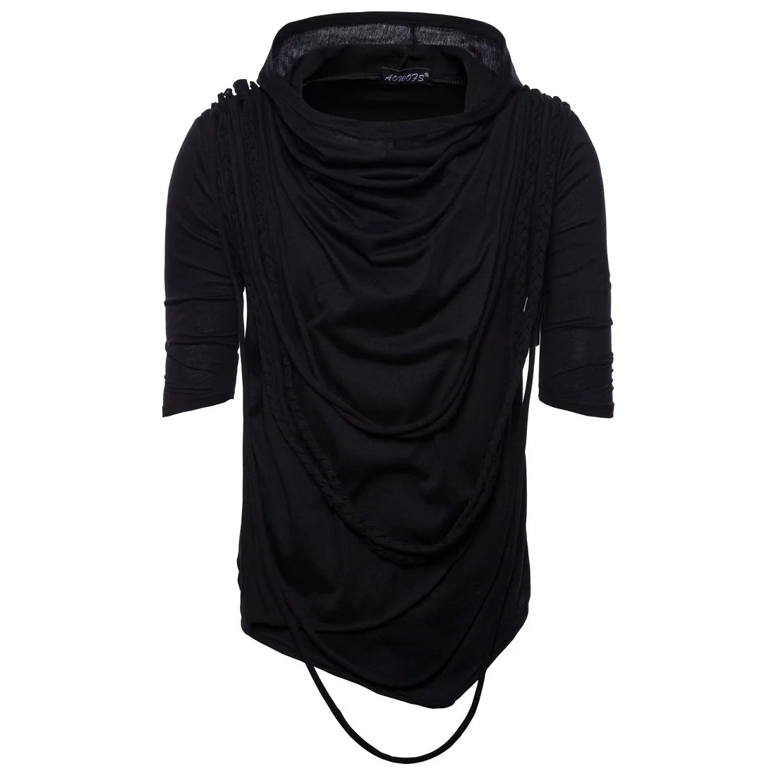 Men's hooded T-shirts with Pile collar design - S - XXL