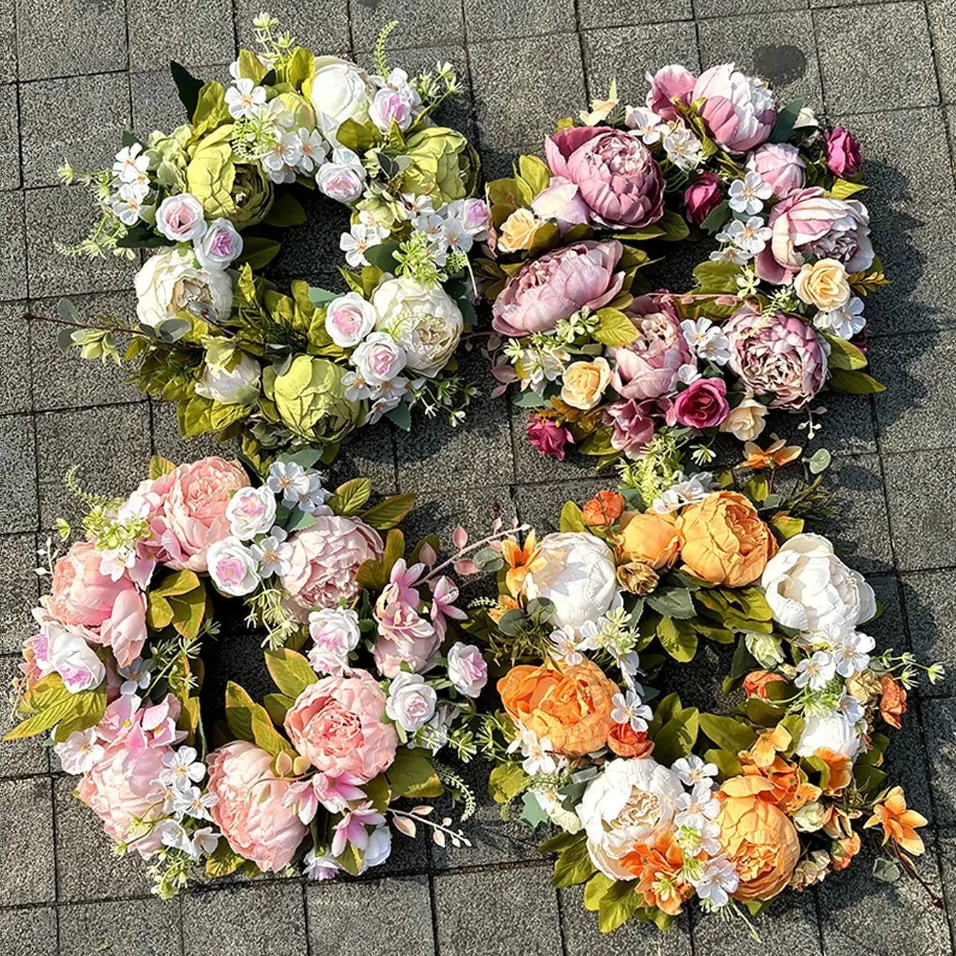 Peony Door Wreath