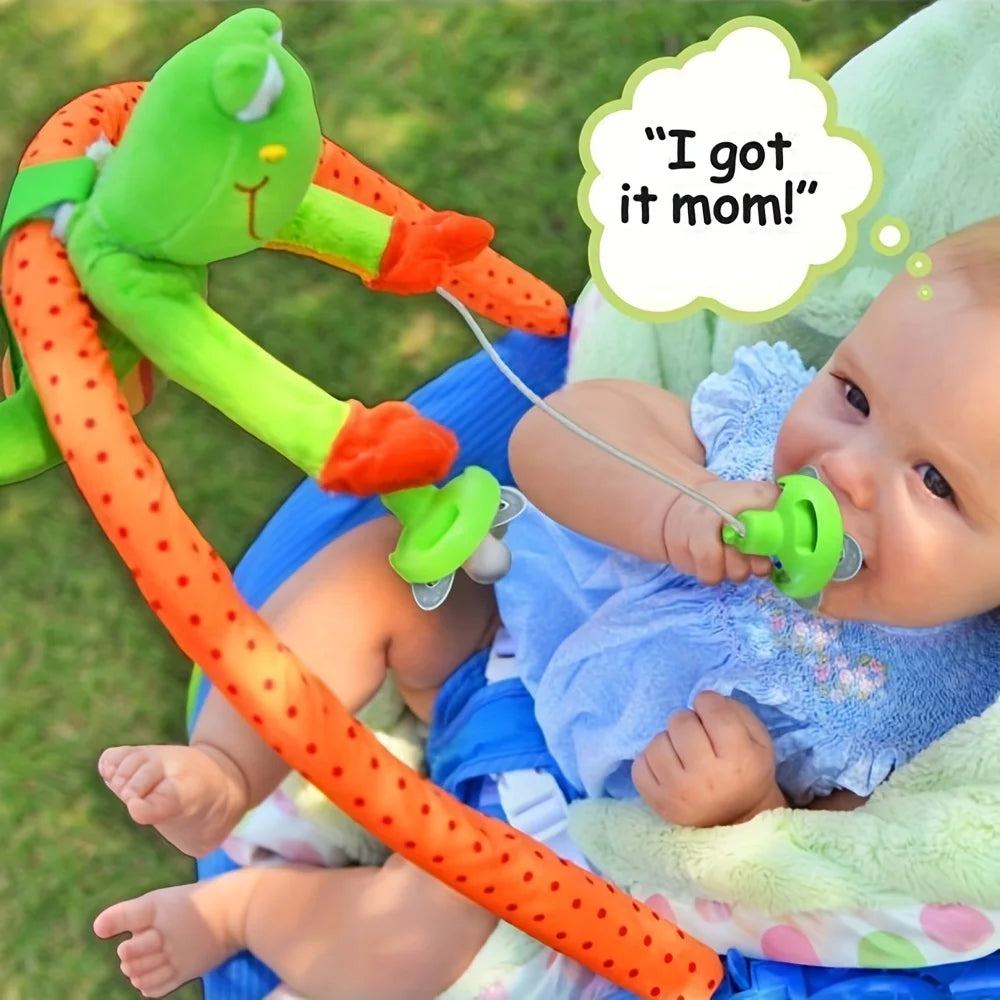 THE ORIGINAL PACIFIER HOLDER - PUDDLES FROG