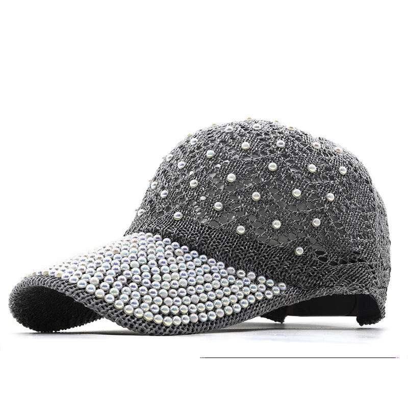 Women's Sequin Rhinestone Baseball Cap