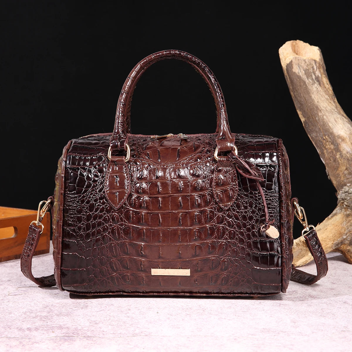 colorful Crocodile Handbag