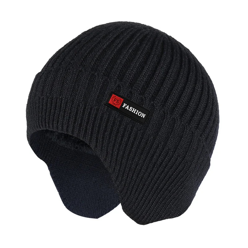 Unisex Wool Winter Knitted Fleece Hat