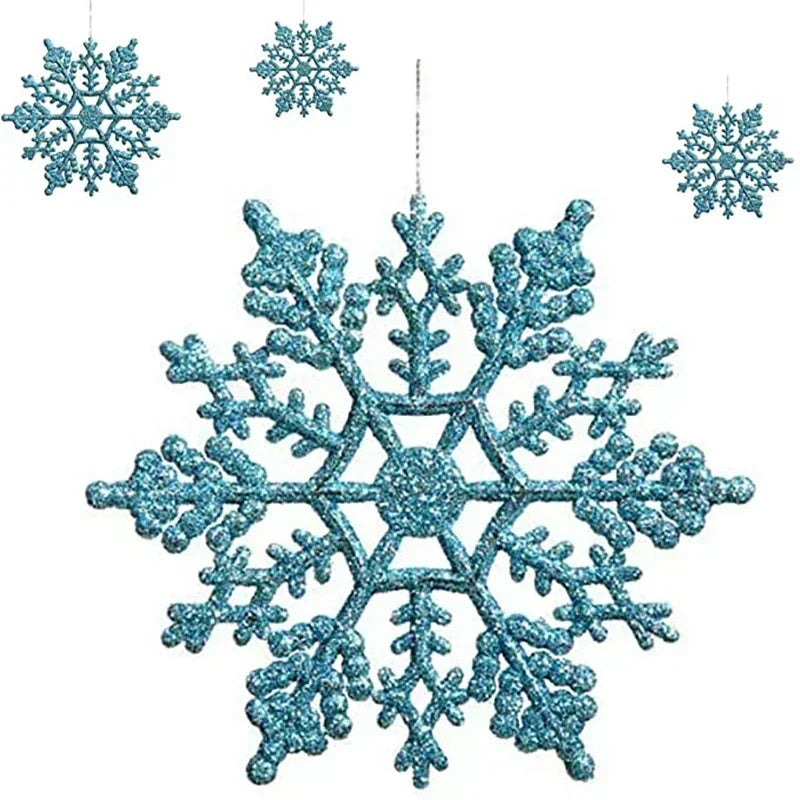 6-24 pc sets -Snowflakes Christmas Tree Decorations