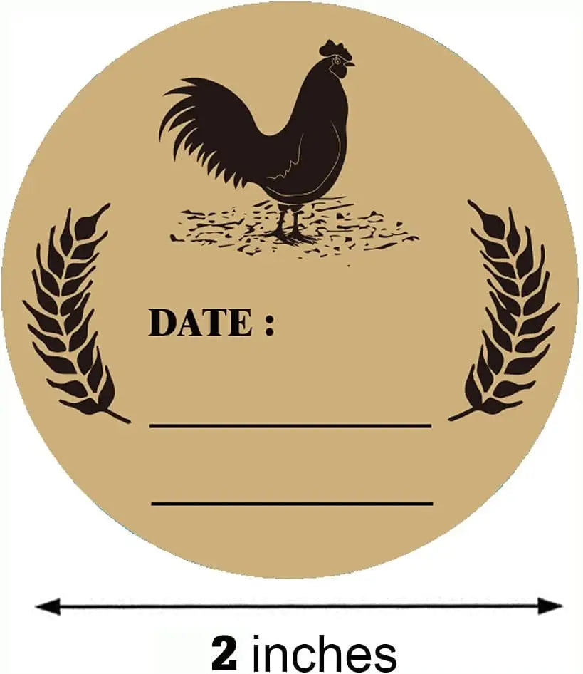 Farm Chicken Egg Labels