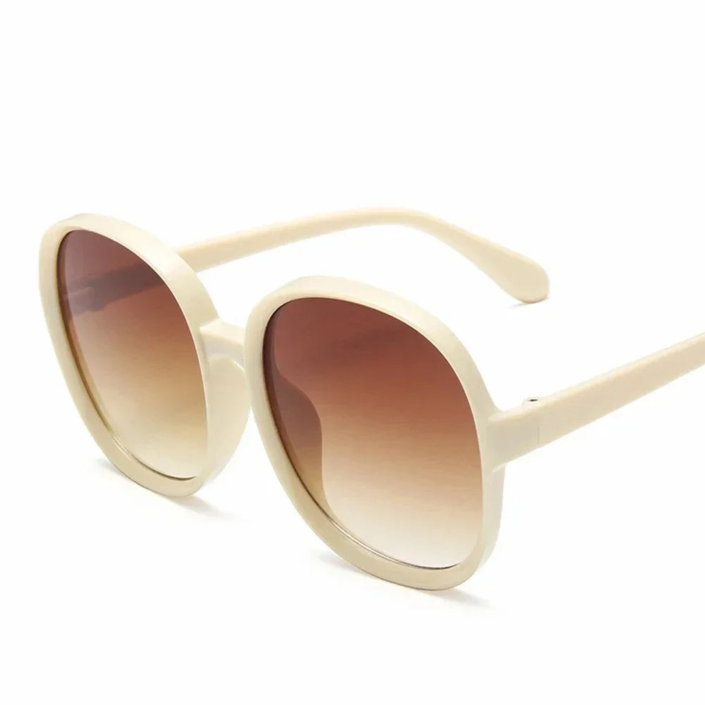 Woman's Oversized Round Frame Sunglasses