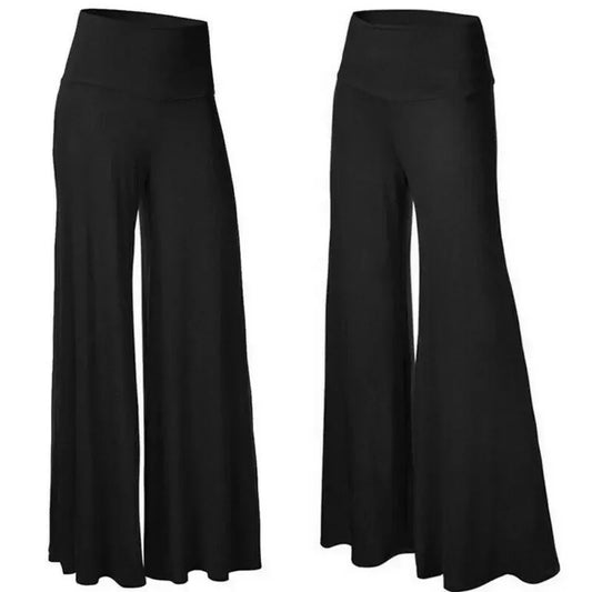 Plus Size High Waist Loose Stretch Pleated Suit Pants