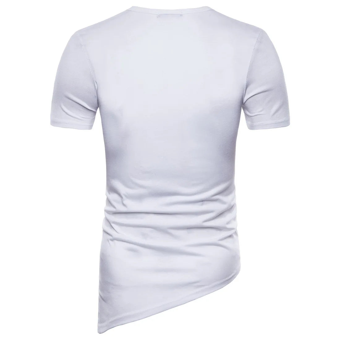 Men's Unique slim O-neck T-shirt with weaving rope design- S - XXL