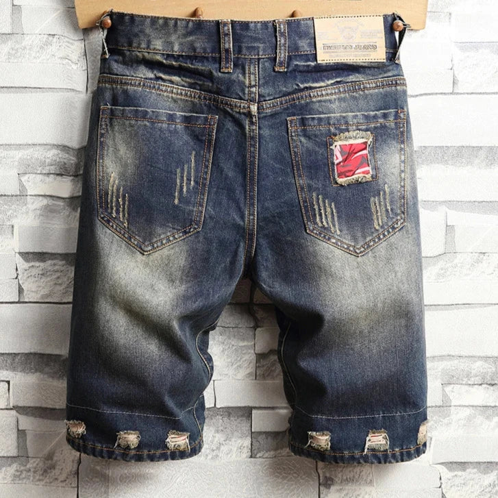 Men's Ripped Jeans Shorts