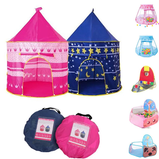 Kids Portable Folding Tents-  Pink or Blue Play House