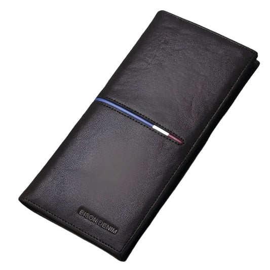 Men's Leather Wallets- Multi-Functional Cowhide Slim Genuine Leather