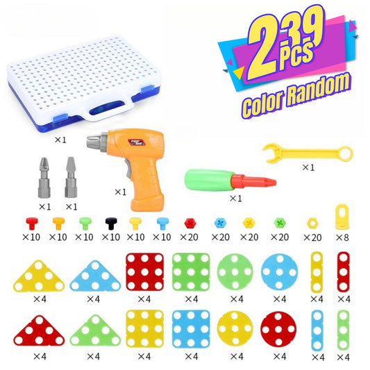 239 Pcs Design and Drill Toy set. -Construction Toys for 6+ yr