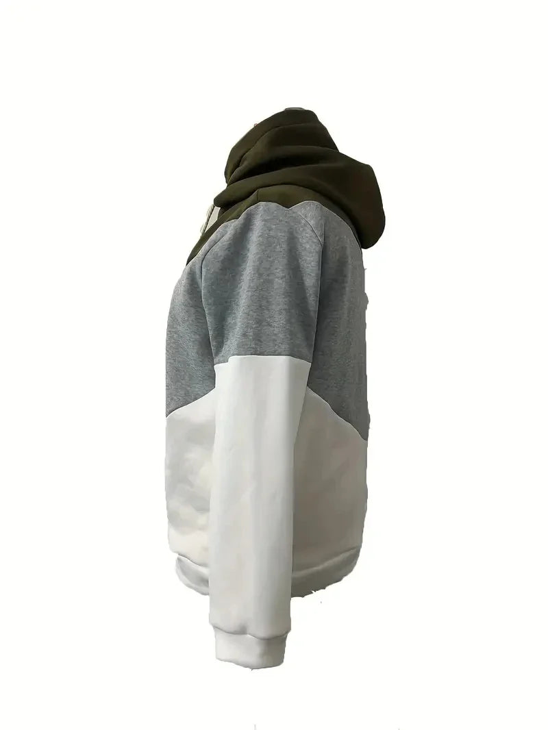 Plus Size- Long Sleeve Hooded Sweat shirt with Pockets 1XL-5XL