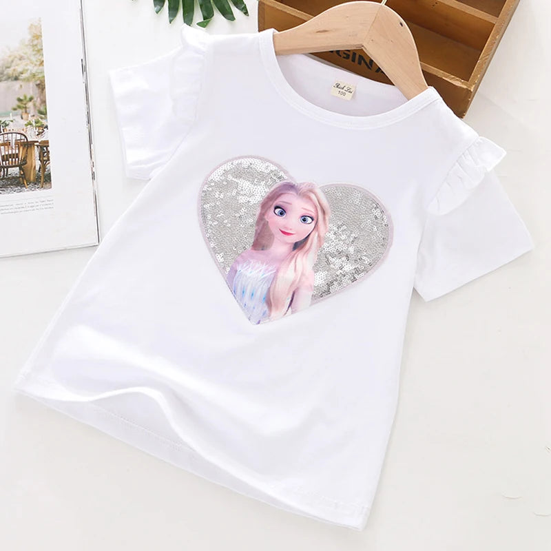 GIRLS FROZEN ELSA T-SHIRT