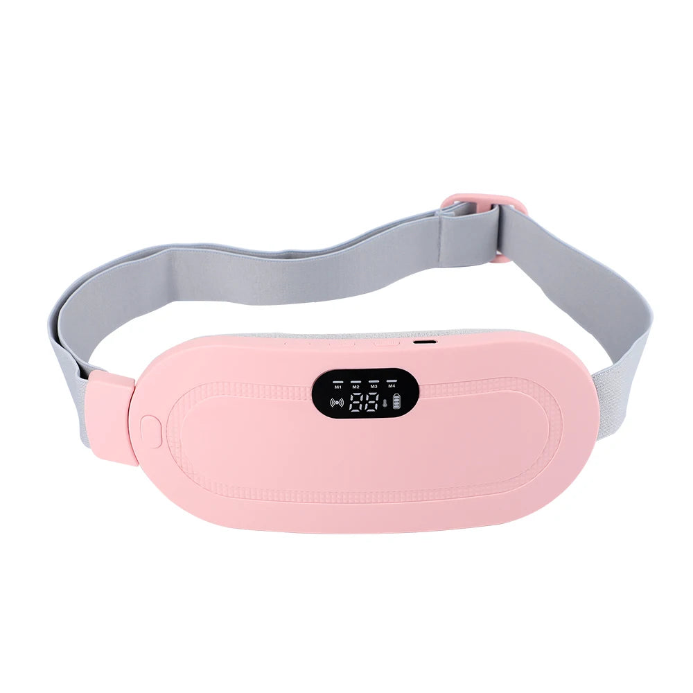 Electric Cramp Massager- Vibrating Heating Pad Belt for Menstrual Relief