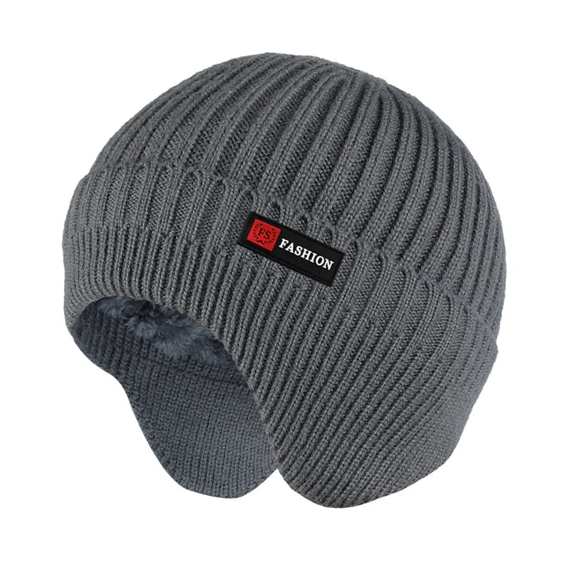 Unisex Wool Winter Knitted Fleece Hat