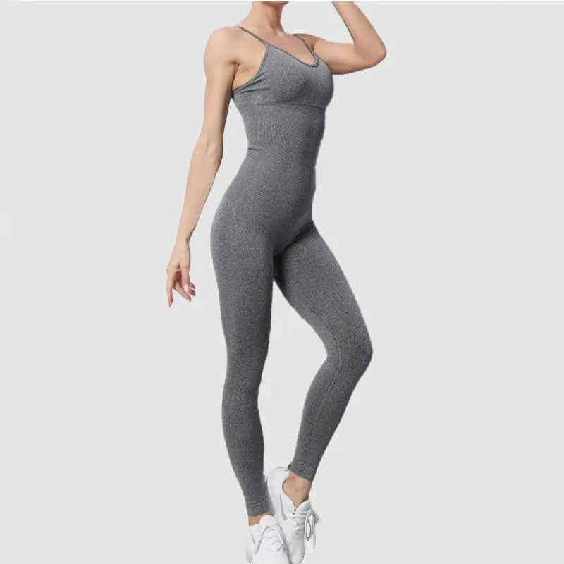 One Piece Seamless Yoga Tracksuit Set