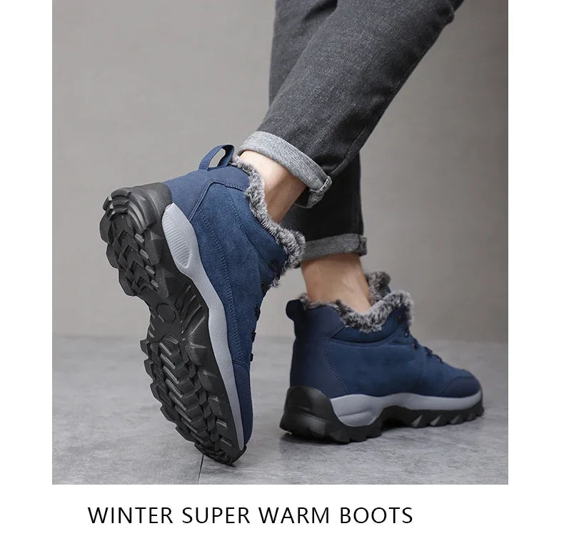 Men Winter Snow Boots with warm Fur lining