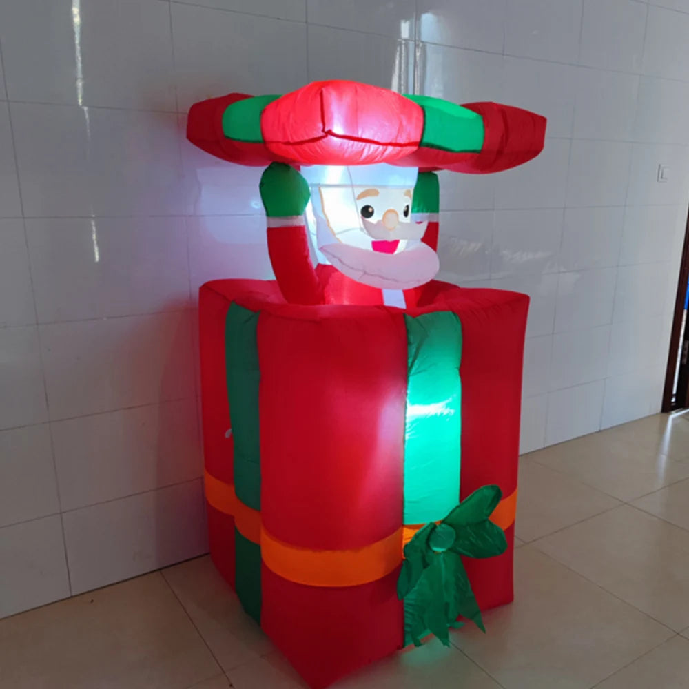 4.5 FT Christmas Inflatable Santa Claus- Automatic goes Up and Down with LED built in lights