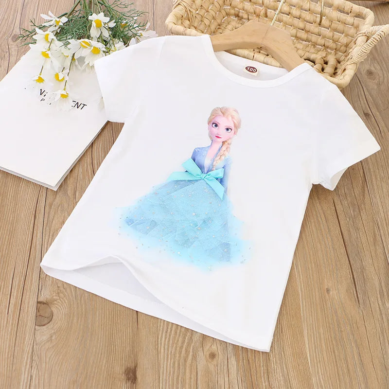 GIRLS FROZEN ELSA T-SHIRT