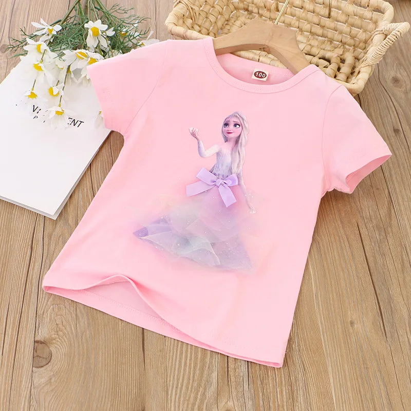 GIRLS FROZEN ELSA T-SHIRT