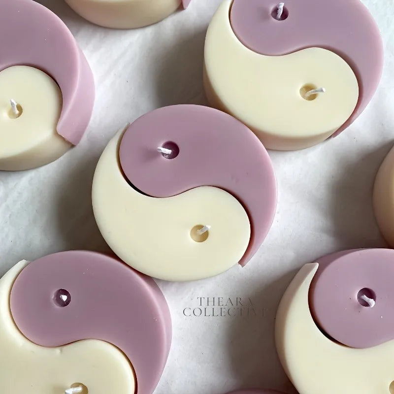 1pc Tai Chi Yin Yang Candle Silicone Molds - DIY candle making