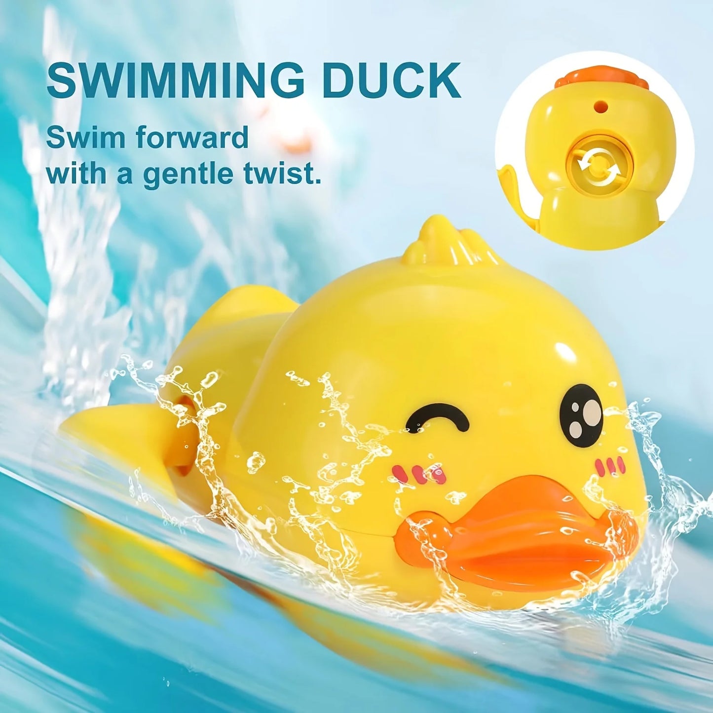 3PCS Water Gun Duck Bath Toys