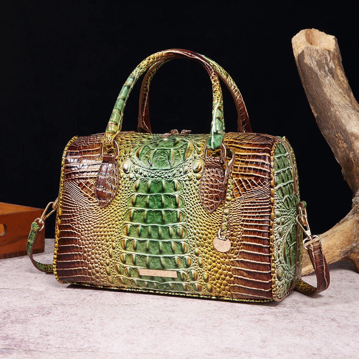 colorful Crocodile Handbag