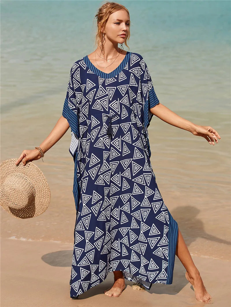 V-neck Kaftan- Long Tunic