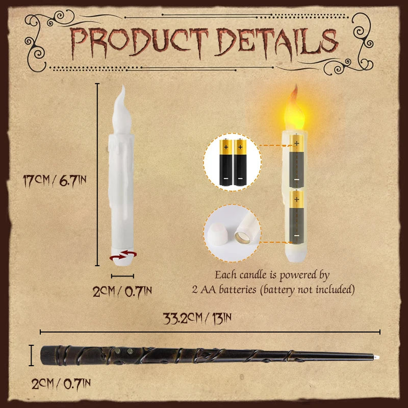 Floating Candles with Wand 12-36Pcs -Flameless Floating LED Candles