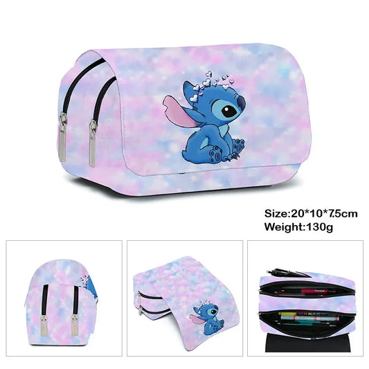 Anime Stitch Flap Pen Bag