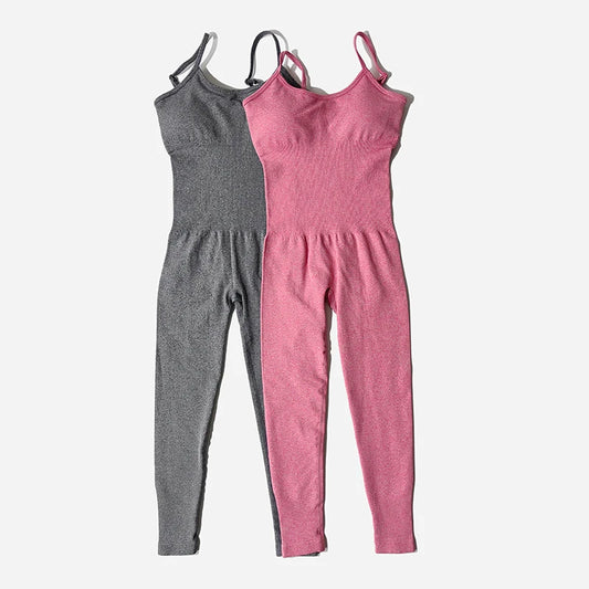 One Piece Seamless Yoga Tracksuit Set