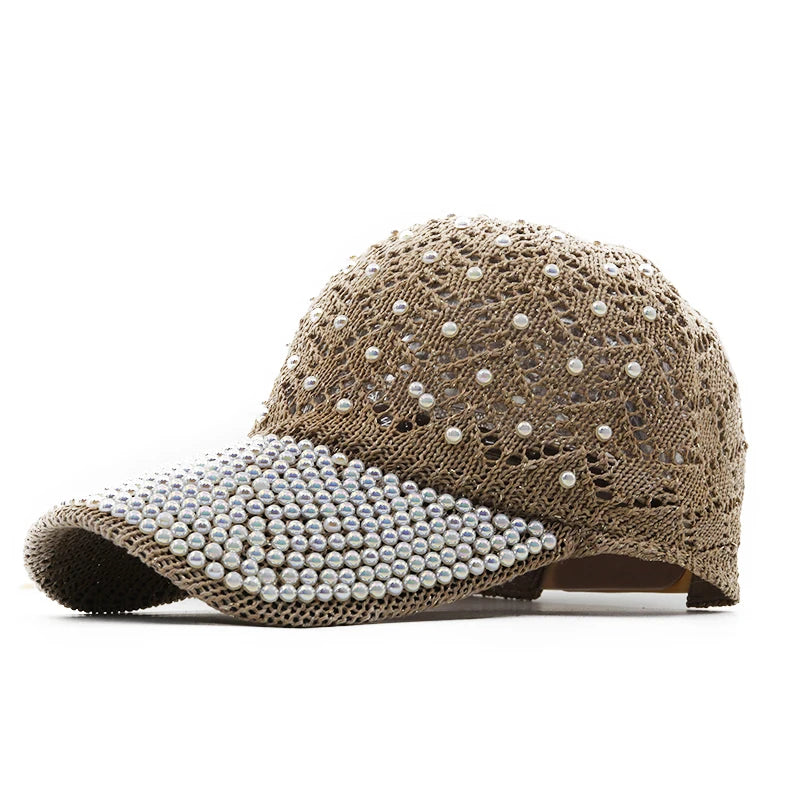 Women's Sequin Rhinestone Baseball Cap