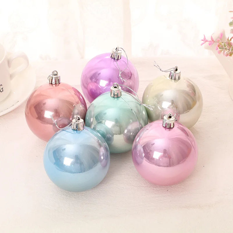 37pcs -Christmas Ball Decoration- Pink, Purple, Blue, Baubles Christmas Tree Hanging Ornaments