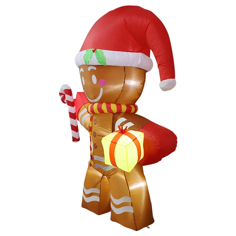 8FT LED Christmas Inflatables - Gingerbread Man