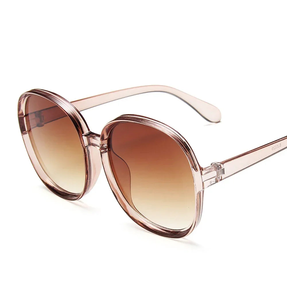 Woman's Oversized Round Frame Sunglasses