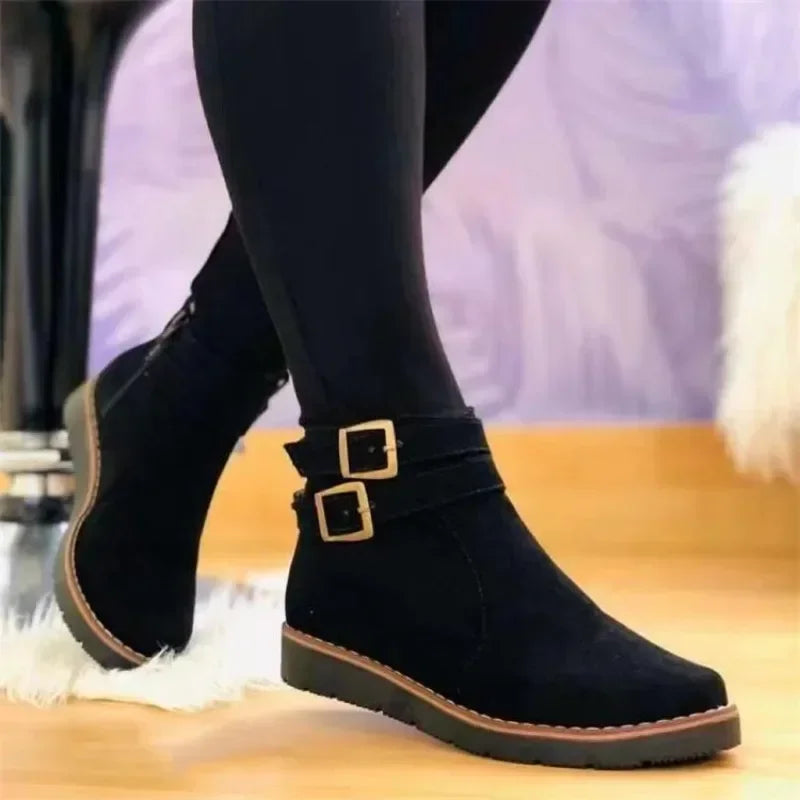 Women's  Flat Suede Ankle Boots